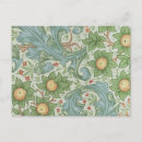 Recherche de william morris cartes postales Vert