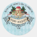 Recherche de pudding de noël autocollants Vacances