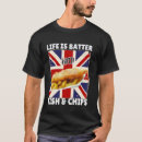 Search for fish and chips tshirts Food