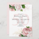 Search for blush pink 50th birthday invitations Flowers