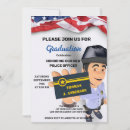 Search for police graduation invitations Modern