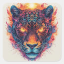 Recherche de portrait abstrait autocollants Faune