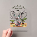 Recherche de savane invitations Éléphant