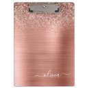 Search for rose gold clipboards Brushed metal
