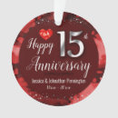 Search for 15th wedding anniversary ornaments Couple