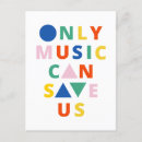 Search for kids music postcards Colourful