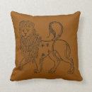 Recherche de zodiaque lion coussins Illustration