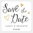 Search for gold foil save the date stickers Black