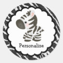 Search for zebra birthday party stickers Whimsical