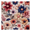 Recherche de motif fleurs posters Rouge