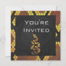 Search for snake invitations Black and white