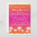 Search for orange bar bat mitzvah invitations Pink
