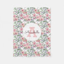 Search for rose floral blankets Monogrammed