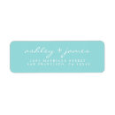 Search for bright blue return address labels Modern