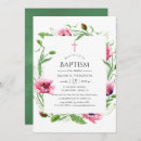 Recherche de pink floral christening invitations Verdure