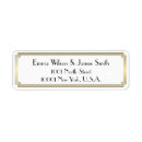 Search for gatsby return address labels Gold