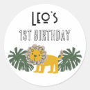 Search for lion first birthday stickers Jungle