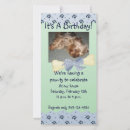 Search for paw print birthday invitations Blue