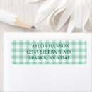 Search for teal green return address labels Girly