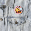 Search for bee cartoon buttons Adorable