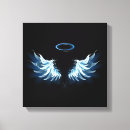 Search for angel wings canvas prints Blue