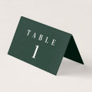 Search for business cards table cards Green