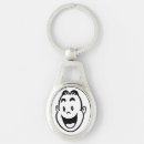 Search for happy face keychains White