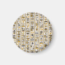 Search for hieroglyphic magnets Pattern