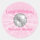 Search for pink disco party stickers 70's