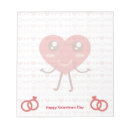 Search for valentine notepads Red