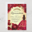 Search for elegant red quinceanera invitations Sweet 15