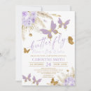 Recherche de purple butterfly baby shower invitations Printemps