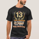 Search for 13 year anniversary tshirts Married