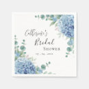Search for blue hydrangea napkins Watercolor