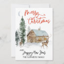 Search for cabin christmas cards Woodland