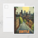 Recherche de vintage seattle cartes postales Illustration