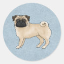 Search for pug cartoon stickers Animal