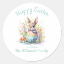Search for vintage happy easter stickers Rabbit