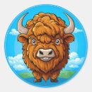 Search for bison landscape stickers Animal