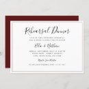 Search for classic rehearsal dinner invitations White
