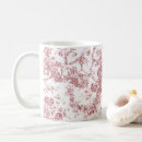 Search for vintage pink roses mugs Toile de jouy