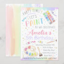 Recherche de paint invitations D'anniversaire de peinture
