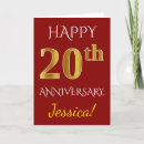 Search for 20th wedding anniversary cards Twentieth