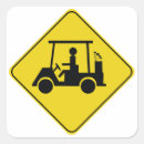 Search for yellow caution stickers Crossing