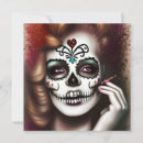 Recherche de sugar skull vœux cartes Jour des morts