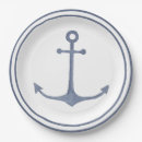 Recherche de ancre bleue assiettes en papier Pour eux