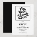 Search for going to college party invitations Black and white