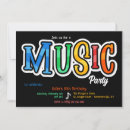 Recherche de musicale invitations Notes de musique