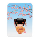 Recherche de poupée japonaise magnets Kokeshi