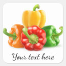 Recherche de poivrons rouges autocollants Vert